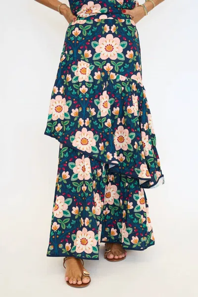 Sincerely Ours Celeste Maxi Skirt In Green Multi