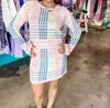 Sincerely Ours Checkered Sweater In Pastel