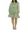 Sincerely Ours Claire Tile Jacquard Mini Dress In Multicolor In Multi