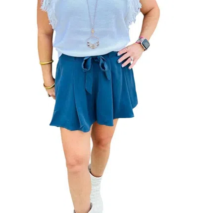 Sincerely Ours Cooper Shorts In Navy In Blue