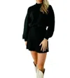 Sincerely Ours Farrah Sweater Skirt In Black In Black