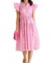 Sincerely Ours Leopard Cala Dress In Pink In Pink