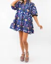 Sincerely Ours Floral Print Mini Dress In Folk Love In Multi