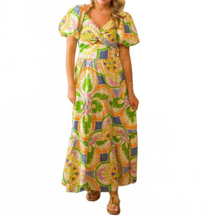 Sincerely Ours Gwen Maxi Dress In Florencia In Multi