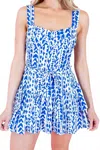 Sincerely Ours Hailey Romper In Cobalt In Blue