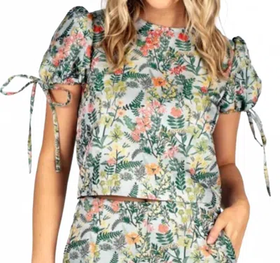 Sincerely Ours Jacquard Cassandra Top In Multi