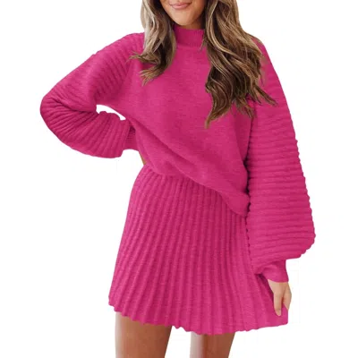 Sincerely Ours Kat Sweater In Berry In Pink