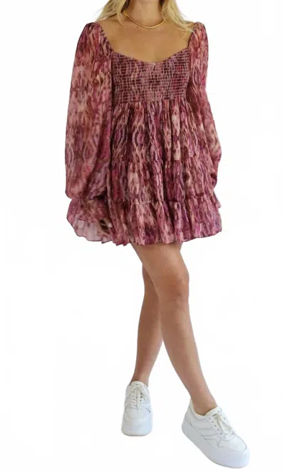 Sincerely Ours Kinsley Mini Dress In Sahara Sunset In Multi