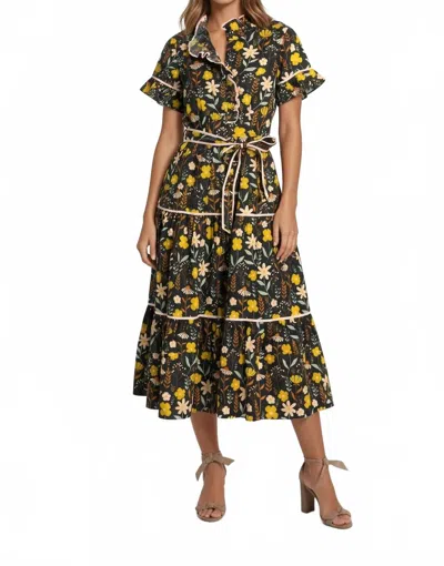 Sincerely Ours Lena Midi Dress In Wildflower Waltz In Multi