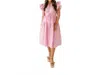 Sincerely Ours Leopard Cala Dress In Pink In Pink