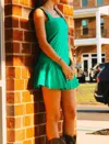 Sincerely Ours Lucky You Dress In Kelly Green In Green
