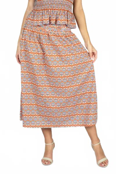 Sincerely Ours Luna Midi Skirt In Boho In Multi