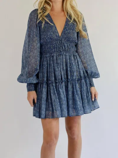 Sincerely Ours Margot Dress In Starry Night In Blue