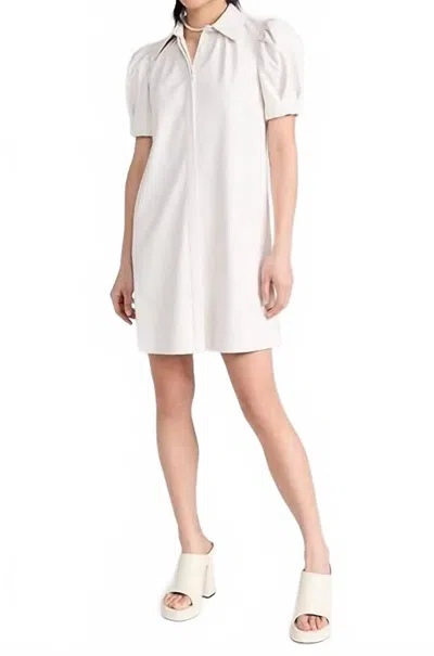 Sincerely Ours Marry Me Soft Faux Leather Dress In Wht