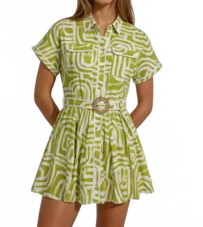 Sincerely Ours Maze Naomi Dress In Green