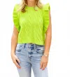 Sincerely Ours Miranda Sweater Vest In Lime In Green