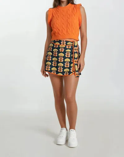 Sincerely Ours Miranda Vest In Orange