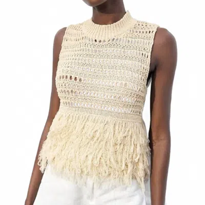 Sincerely Ours Montauk Sweater Vest In Ivory In White