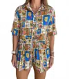 Sincerely Ours Nicola Beachy Print Shorts In Sao Paulo In Multi