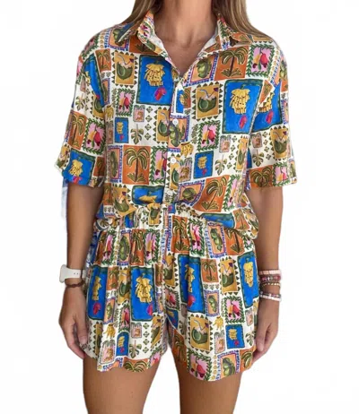 SINCERELY OURS NICOLA BEACHY PRINT SHORTS IN SAO PAULO