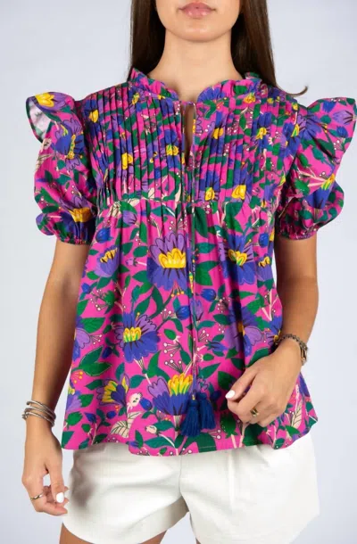 Sincerely Ours Nora Floral Fairytale Top In Multi
