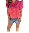 Sincerely Ours Nora Blouse In Pink In Pink