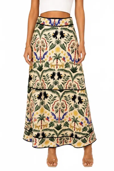 Sincerely Ours Palmer Midi Skirt In Multi