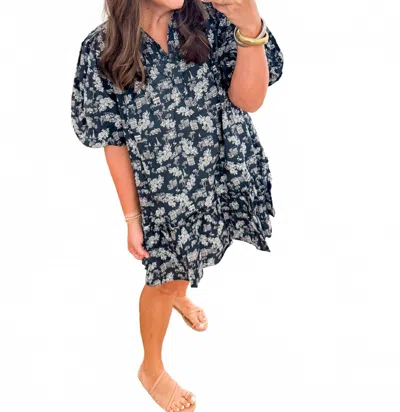 Sincerely Ours Paris Dress In Navy In Blue