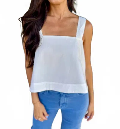 Sincerely Ours Pixie Tank In White Linen