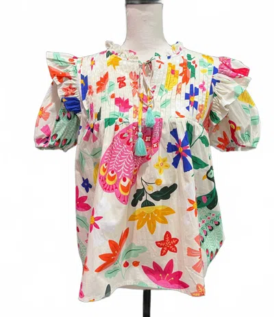 Sincerely Ours Pretty Peacock Top In Multi