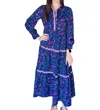 Sincerely Ours Roxanne Dress In Floral Symphony In Blue