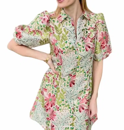 Sincerely Ours Shannon Dress In Garden Gala Jacquard In Multi