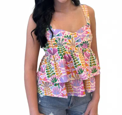 Sincerely Ours Sweet As Sunshine Top In Multi In Pink