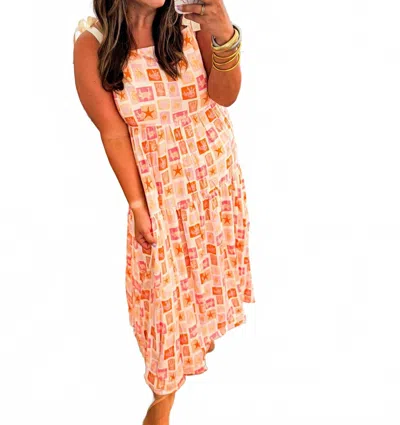 Sincerely Ours The Alexa Dress Sands Beach In Pink In Orange