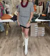 Sincerely Ours Sloanne Skirt In Black Tweed In Multi