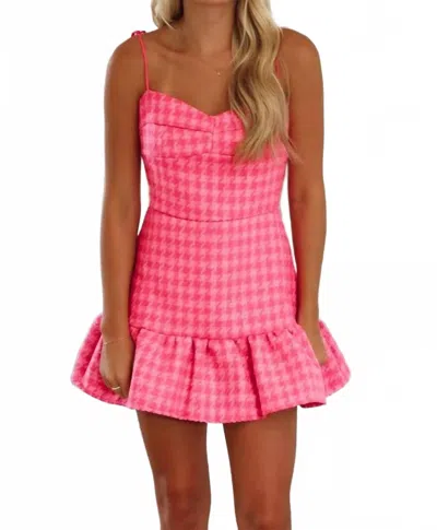 Sincerely Ours Tweed Vivi Romper In Pink