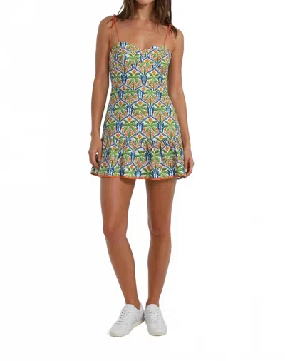 Sincerely Ours Women's Coconut Grove Vivi Romper In Green/orange In Multi