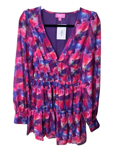 Sincerely Ours Women's Margot Dress In Floral Rain In Blue