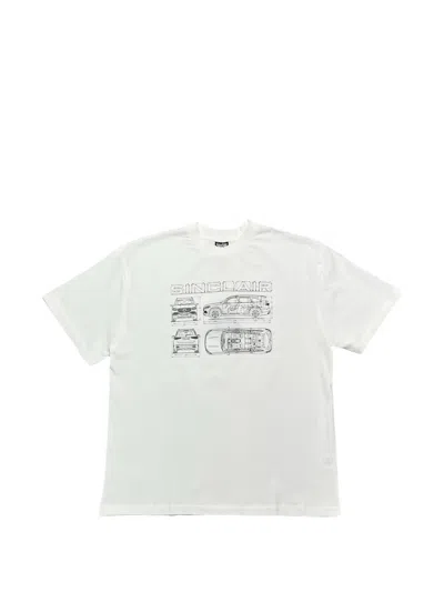 Sinclair Blueprint Short-sleeved T-shirt In White