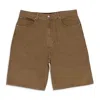 Sinclair Brown Wash Brown Jean Shorts In Brown