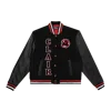 Sinclair Patch-emblem Bomber Jacket In Black