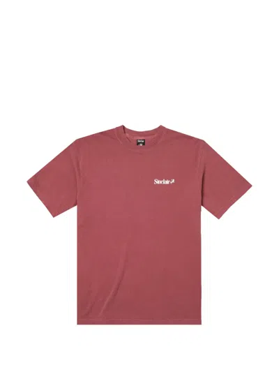 Sinclair Clairssential Logo-print T-shirt In Burgundy