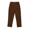 Sinclair Corduroy Straight-leg Trousers In Brown