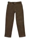 Sinclair Corduroy Straight-leg Trousers In Brown
