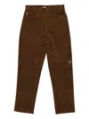 Sinclair Corduroy Straight-leg Trousers In Brown