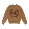 Sinclair Crest Island Knit Brown Sweater In Brown