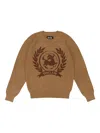 Sinclair Crest Island Knit Brown Sweater In Brown