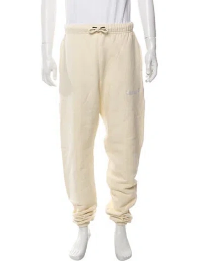 Pre-owned Sinclair Embroidered Accent Lounge Bottoms In Neutrals