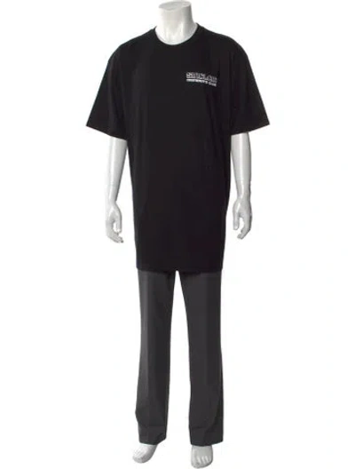 Pre-owned Sinclair Graphic Print Crew Neck T-shirt In Black