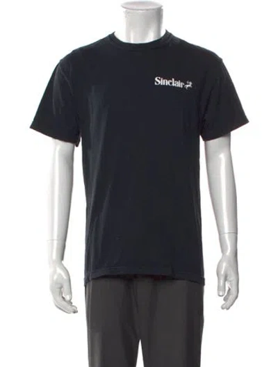 Pre-owned Sinclair Graphic Print Crew Neck T-shirt In Black
